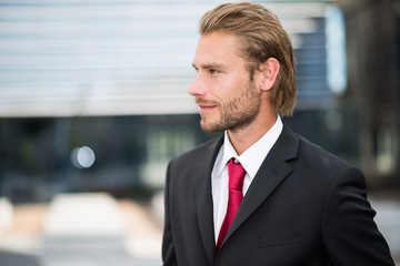 Fototapeta premium Handsome businessman portrait