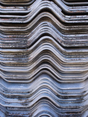 Grey Roof Tiles Stacked