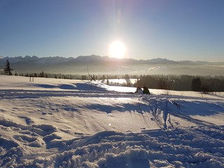 Zachód słońca w górach © michalsen