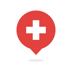 Obraz premium First aid bubble icon