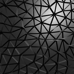 Black metallic industrial triangular abstract background