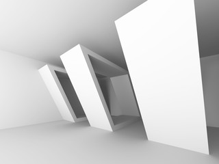 Geometric White Architecture Modern Design Background