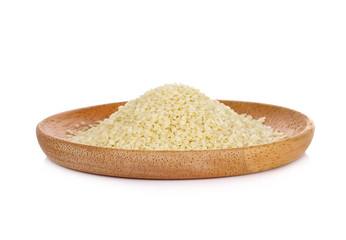 Sesame seeds  on a white