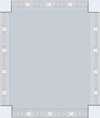  Frame with greek ornaments .
