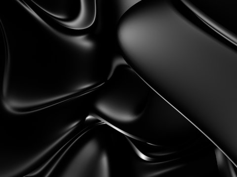 Black abstract dramatic cloth silk background