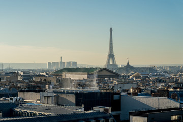 View of the roofs of Paris.