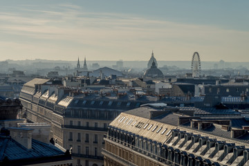 View of the roofs of Paris.
