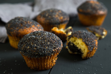 Muffins with poppy seeds