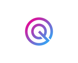 Letter Q Line Logo Design Element