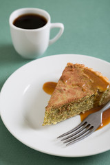 Piece of cake and black coffee