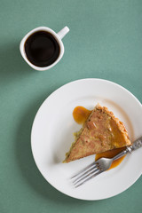 Piece of cake and black coffee