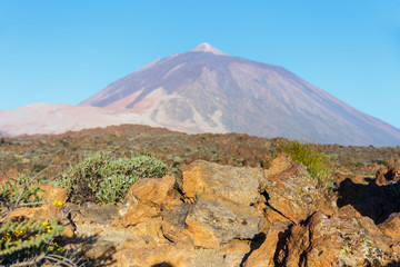 sunrise in the caldera of El Teide Volcano, Tenerife, Spain
