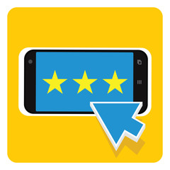 simple rating select on smartphone