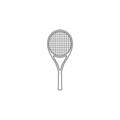 Tennis racket vector. Sports equipment tennis racket