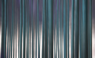 Forest with motion blur effect and tonal correction to blue