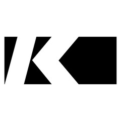 K letter vector logo (sign, symbol, icon, design element)