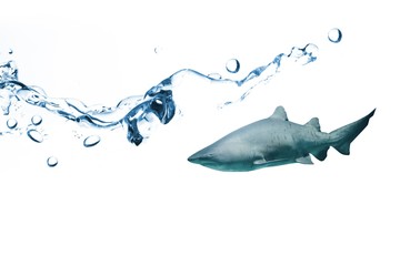 Composite image of close up on blue sparkling water