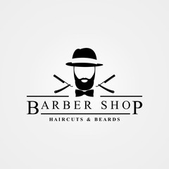 Barber shop symbol. Modern design. Vector