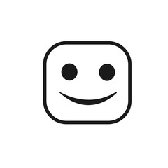 Smile icon vector