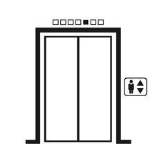 Elevator icon vector