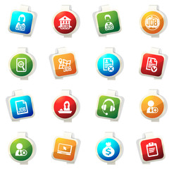 Job icons set