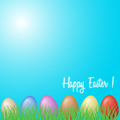 Background with Easter eggs