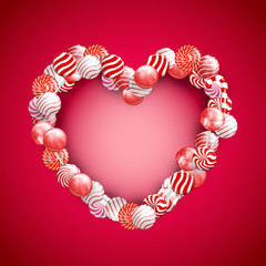 Obraz premium Valentine Day Lollipop