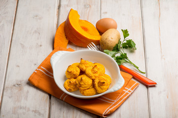 duchesse pumpkin and potatoes