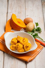 duchesse pumpkin and potatoes