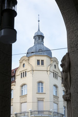 Renoviertes historisches Haus in Görlitz, Deutschland