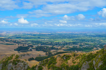 Fototapeta na wymiar View from Te Mata Hills, Hawkes Bay, New Zealand