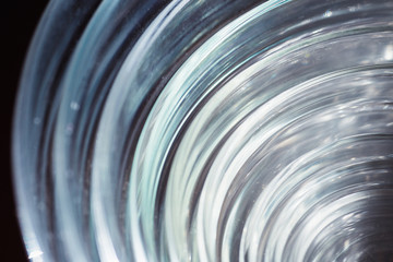 Background that creates an optical illusion of glassware