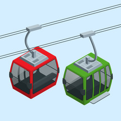 Cableway in the mountains. © Golden Sikorka