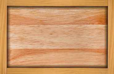 Wood frame made from oak wood and wood background