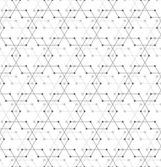 Vector seamless pattern. Modern stylish texture. Mesh with hexagonal cells.