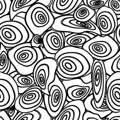 Seamless circle abstract pattern