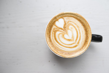 Latte on white