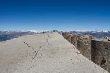 the summit of Mont Chaberton, French Alps