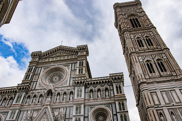 Fototapeta premium Italy. Florence, Cathedral Santa Maria del Fiore and Campanile di Giotto.