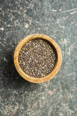 Healthy chia seeds.