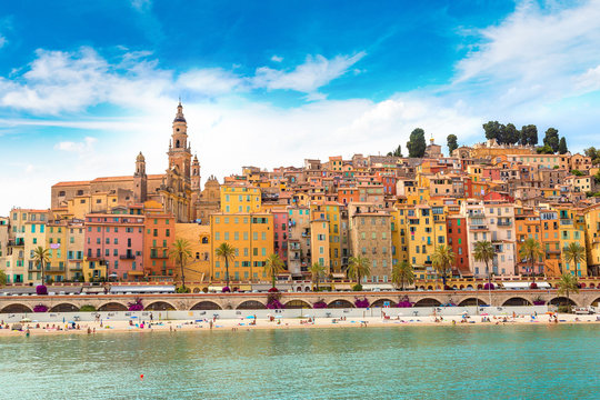 Menton on french Riviera, France