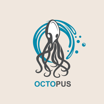 images of octopus and sea waves