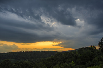 Storm Clouds at Sunset