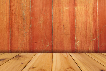 Naklejka premium Wooden floor and background wood 