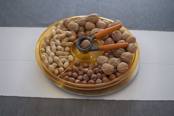 Nuts, Hazelnuts and peanuts
