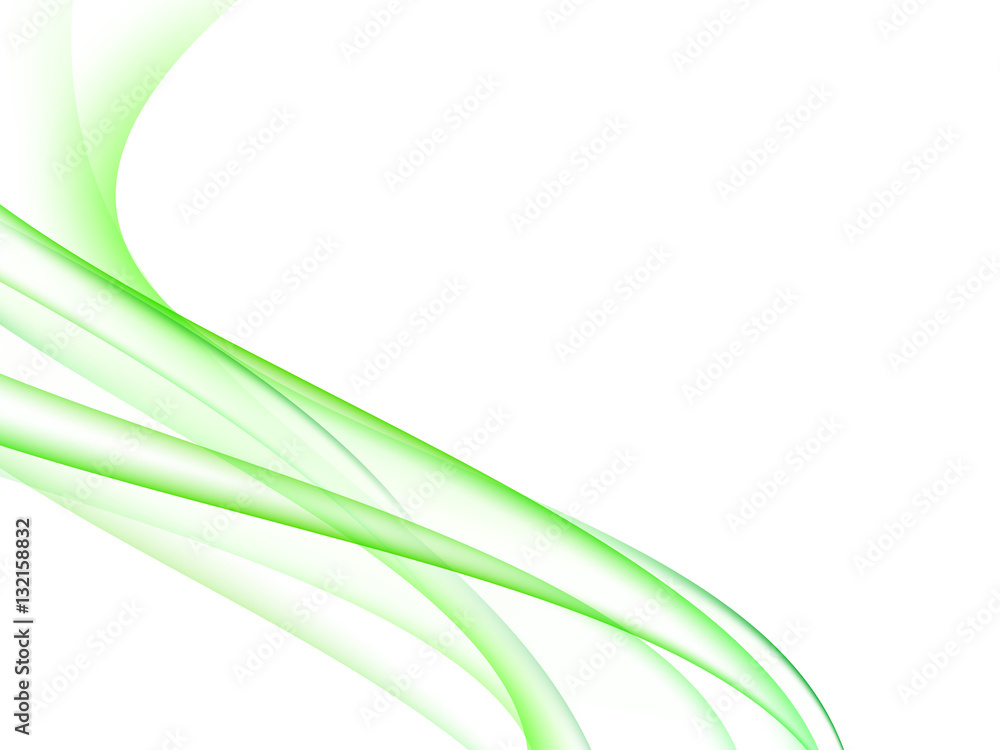 Wall mural abstract background with green lines