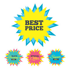 Best price sign icon. Special offer symbol.