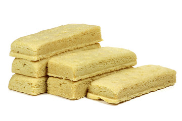 schottisches Shortbread isoliert auf weißem Hintergrund