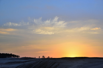 夕景 (鳥取砂丘)
