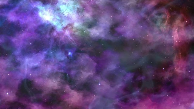 Fantastic Blue-violet Space Nebula Background